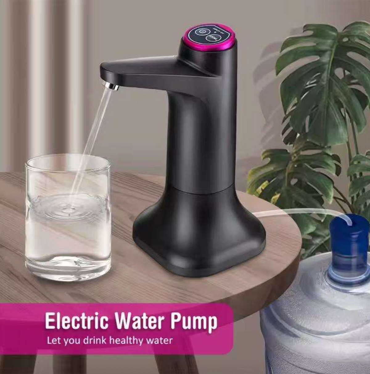USB Rechargeable Automatic Water Bottle Pump – Portable Electric Water Dispenser