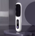 Wireless Cordless Hair Straightener Brush – Portable Ceramic Heating Comb with Negative Ion Technology